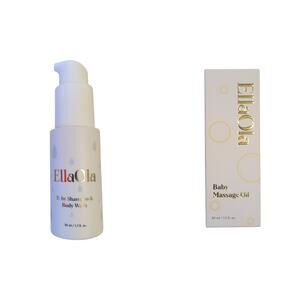 EllaOla Baby Massage Oil Organic Coconut, Grape Seed, Argan 1.7 fl oz